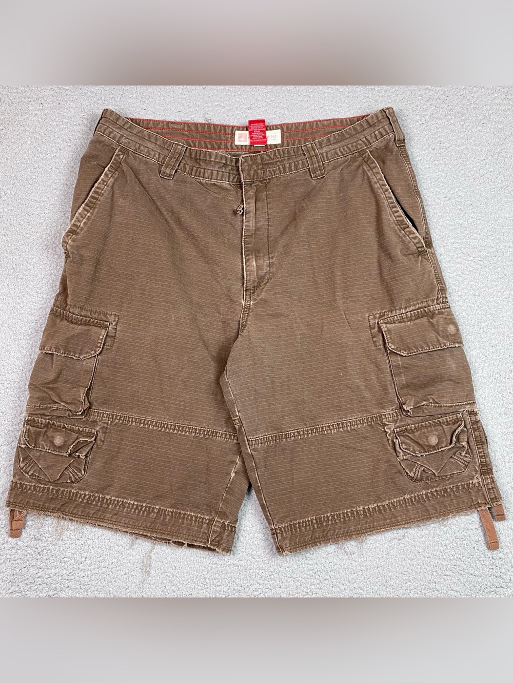 VTG Mossimo Cargo Shorts Men's Size 36 Brown Y2K Utility Supply Military Baggy